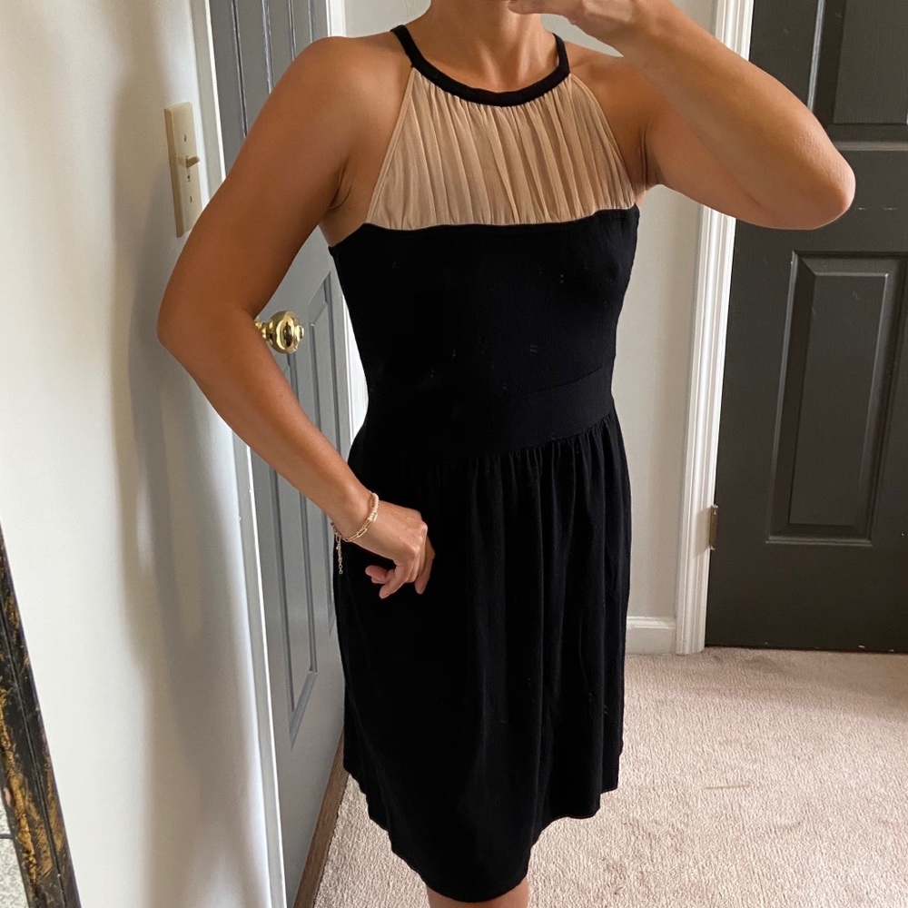 Black and Tan Cocktail Dress sz Small